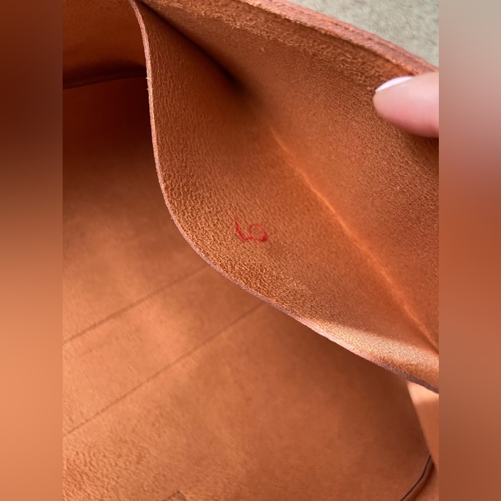 Vince Camuto Luck Pebble Brown Leather Tote Bag - Picture 4 of 5